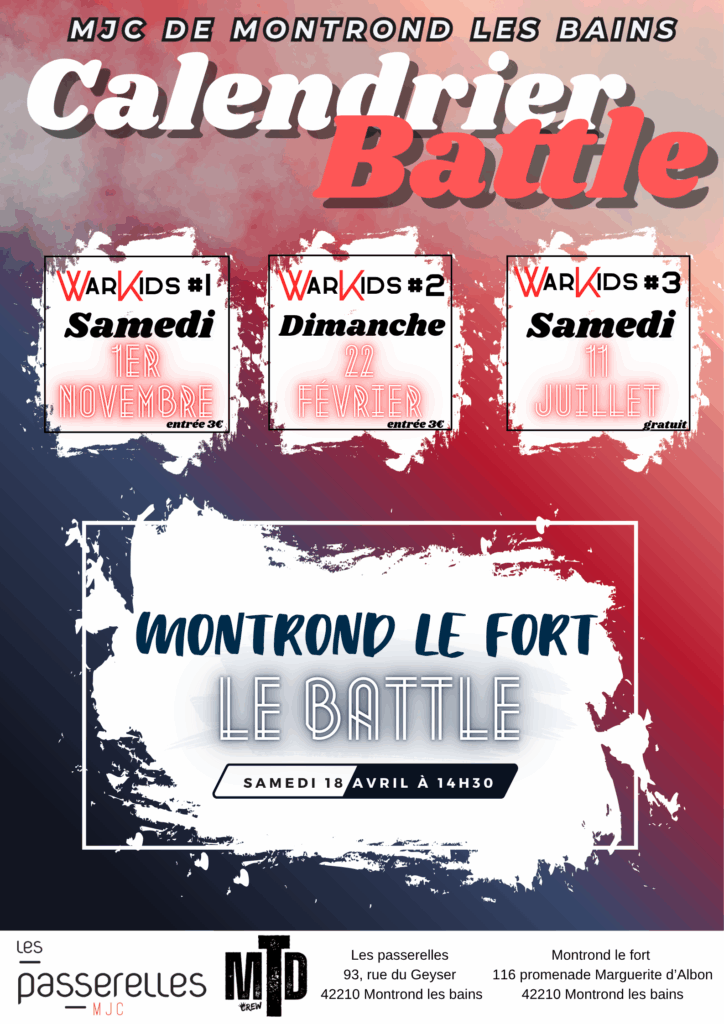 Calendrier Battle MJC 2026